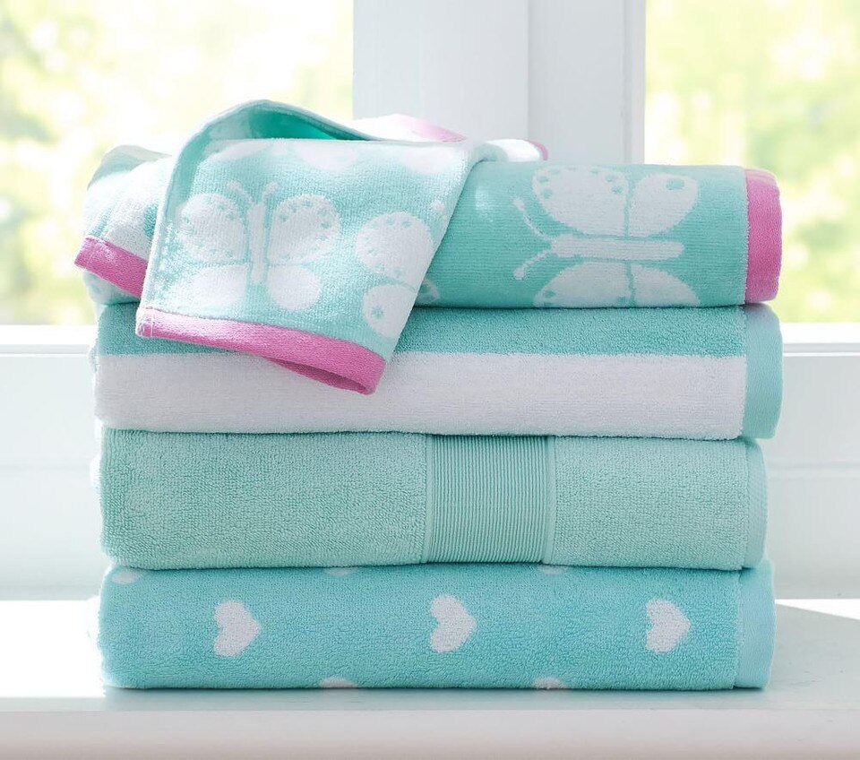 Heart Bath Towel Collection Pottery Barn Kids AU